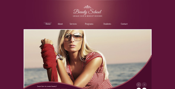 шаблон сайта салона красоты