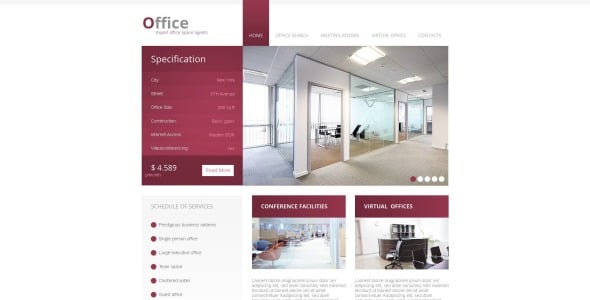 html шаблон office moto cms