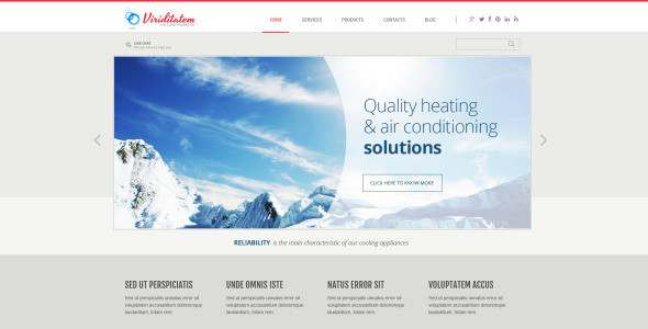 кондиционер компании wordpress тема