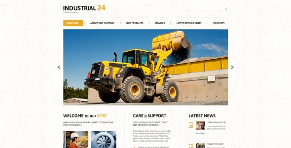 креативный промышленный шаблон joomla