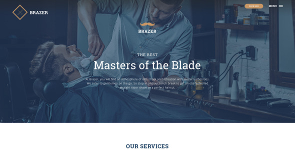 шаблон сайта парикмахерской