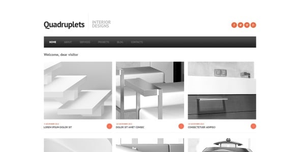 дизайн интерьера адаптивный шаблон joomla