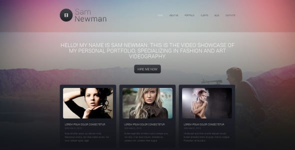 видеооператор портфолио drupal шаблон