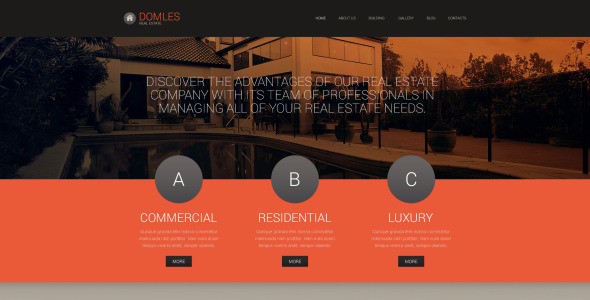 недвижимость drupal шаблон