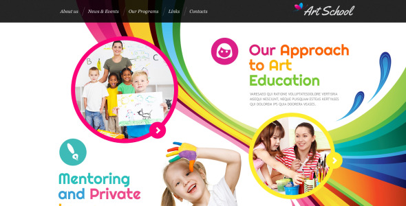 шаблон сайта художественной школы