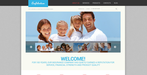 эффективная страховая тема wordpress