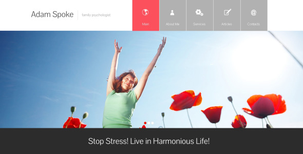 психолог отзывчивый шаблон сайта