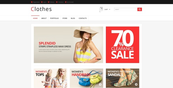 отзывчивая тема магазина одежды woocommerce