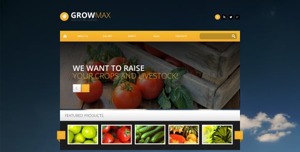 фермерская индустрия wordpress тема