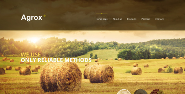 адаптивный шаблон веб-сайта фермы