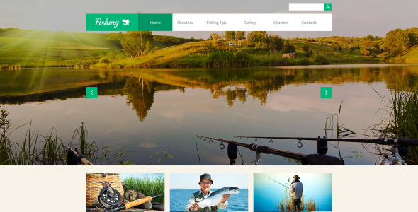 рыболовный адаптивный шаблон сайта