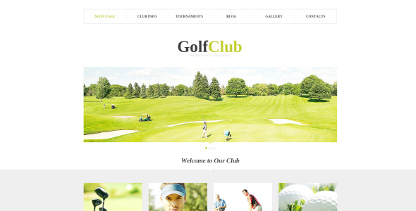 гольф-клуб wordpress тема