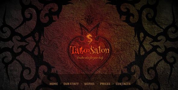 шаблон сайта тату-салона