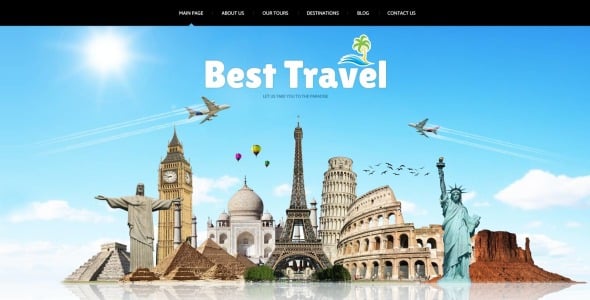 путешествующий шаблон joomla