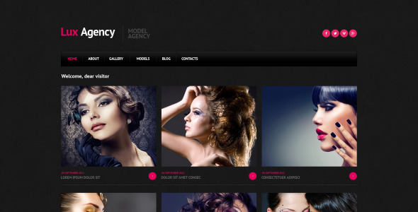 модельное агентство отзывчивый шаблон joomla