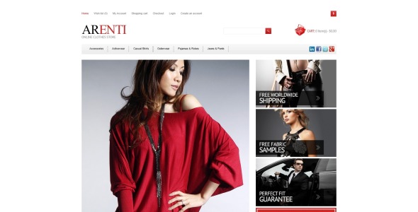 адаптивный шаблон магазина одежды opencart