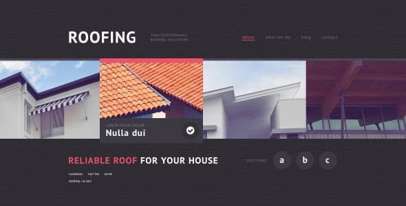 шаблон сайта кровельной компании