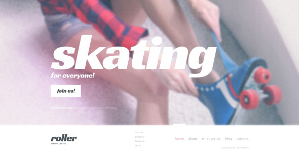 шаблон сайта конькобежного спорта