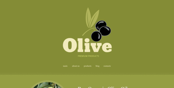 минималистский шаблон olive store joomla