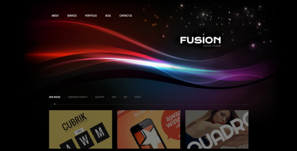 футуристическая дизайнерская студия wordpress theme