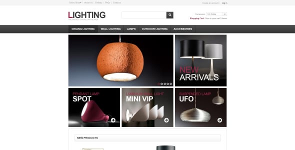 освещение для дома и офиса шаблон virtuemart