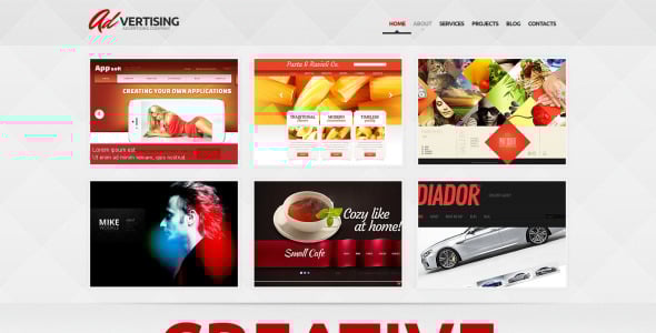 рекламная компания wordpress тема