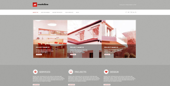 архитектура отзывчивая тема wordpress