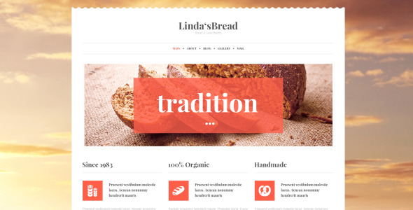 пекарня для сохранения традиции wordpress тема