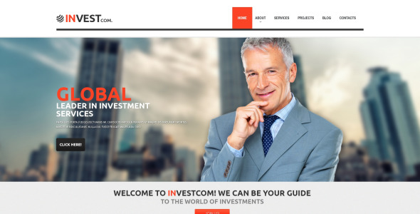 инвестиционная компания отзывчивая тема wordpress