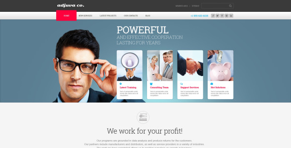 металлическое управление бизнес wordpress тема