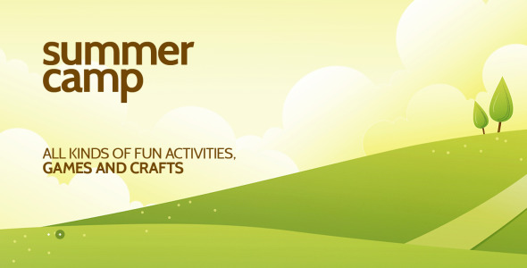 летний лагерь отзывчивая тема wordpress