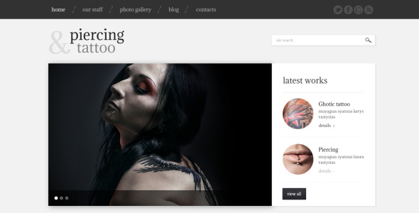 тату салон красоты wordpress тема