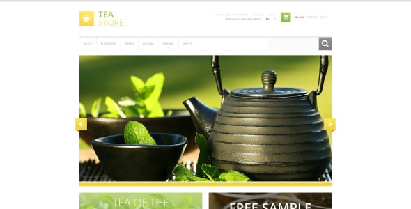 бодрящий чайный магазин magento theme