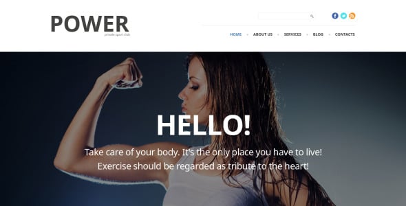 фитнес отзывчивый шаблон joomla