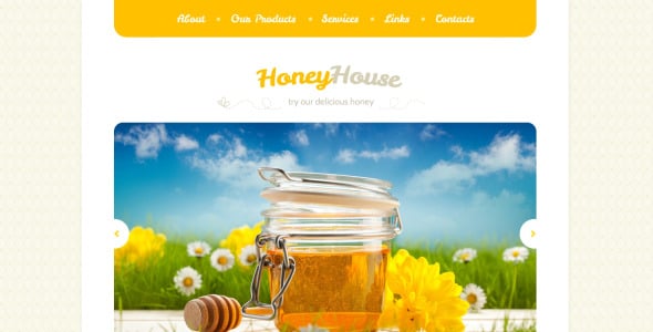 адаптивный шаблон сайта honey store