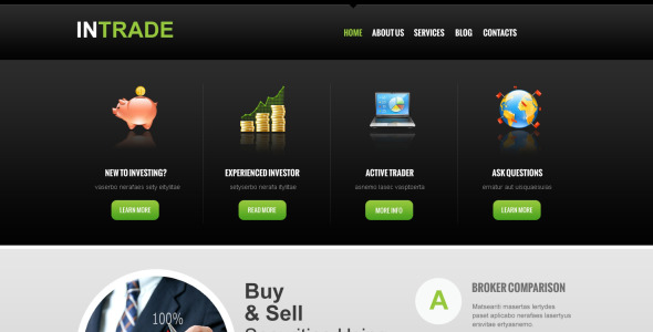 адаптивный шаблон joomla инвестиционной компании