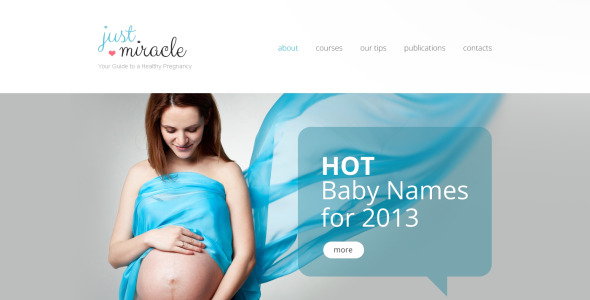 беременность отзывчивый шаблон сайта