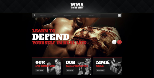 шокирующие боевые искусства drupal шаблон