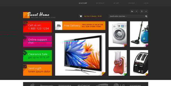 тема sweet home magento