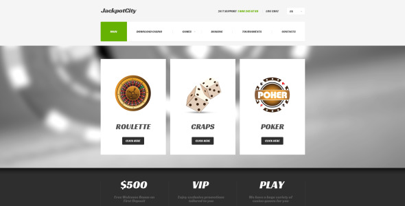 адаптивный шаблон сайта онлайн казино