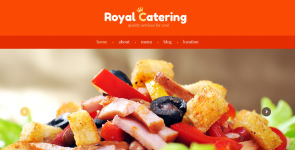адаптивный шаблон сайта кейтеринга