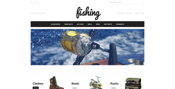 рыбалка спорт magento тема