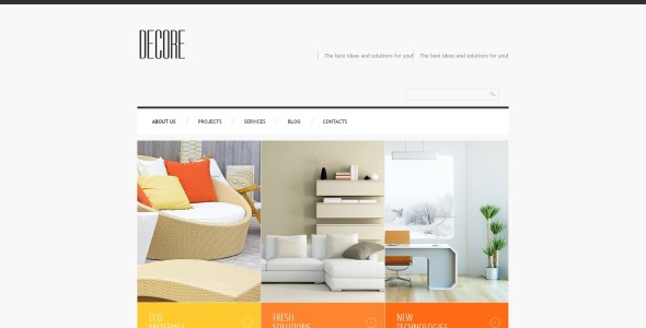 домашний декор отзывчивый шаблон joomla