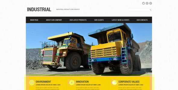промышленный адаптивный шаблон joomla