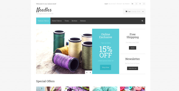 иглы magento тема