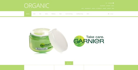 органическая косметика zencart шаблон