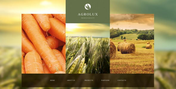 адаптивный шаблон веб-сайта фермы