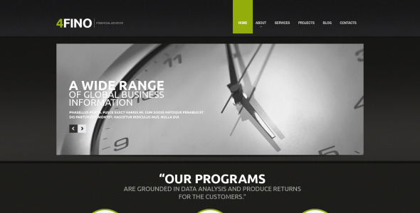 шаблон финансового консультанта drupal