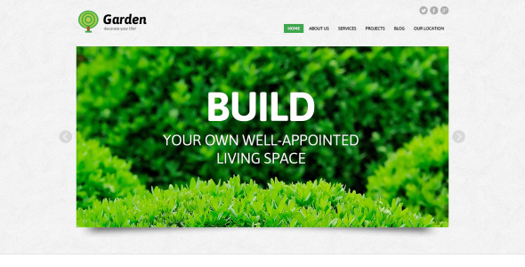 адаптивный шаблон joomla для садового дизайна