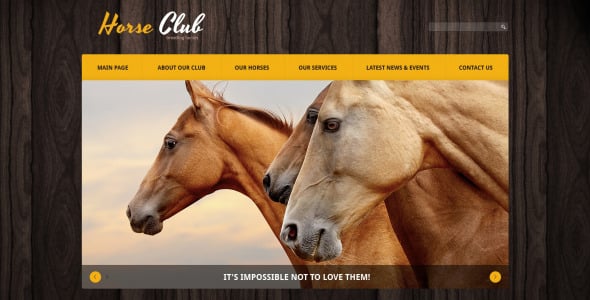 лошадь отзывчивый шаблон joomla